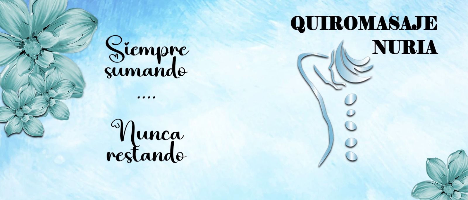 Quiromasaje Nuria tarjeta cartel